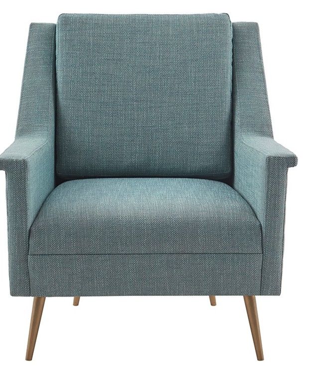 Olliix by Madison Park Teal Filmore Chair-1