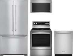 KitchenAid® 4 Piece Stainless Steel Kitchen Package