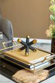 A & B Home 3-Piece Black/Gold Xylo Decorative Objects Set-4