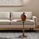 Four Hands Marlow Matchstick Aluminum Matte Brass Pedestal Table-1