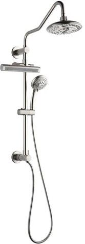 Forno Acqua AcquaFALL Brushed Nickel Retrofit Shower System-0