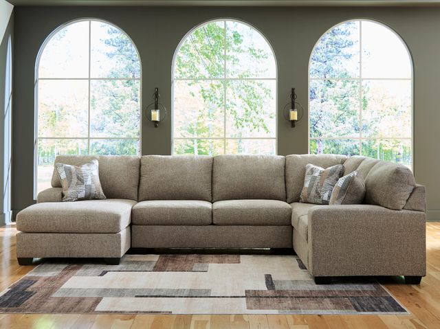 Benchcraft® Newellen 3-Piece Hemp Sleeper Left-Arm Facing Sectional and Chaise-1