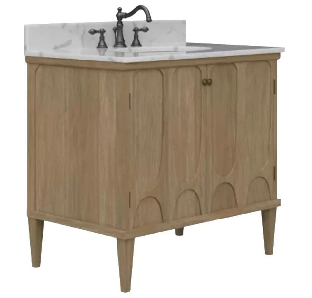 Bramble Customizable Eclipse Single Vanity with Sink Marble Top-0