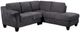 Emerald Home Clayton II 2-Piece Charcoal Gray Right-Arm Facing Sectional and Chaise-0