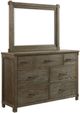 Elements International Scott Dark Dresser and Mirror-0