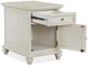 Magnussen Home® Newport Alabaster Chairside End Table-3