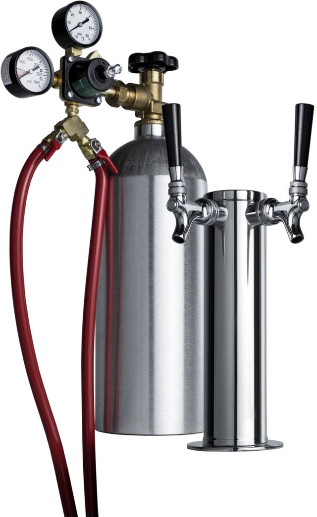 Summit® Stainless Steel Dual Cocktail Dispensing Tap Kit-0