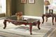ACME Furniture Eustoma Marble Top End Table with Walnut Base-1