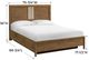 Whittier Wood® Furniture Bailey Nutmeg California King Storage Panel Bed-1