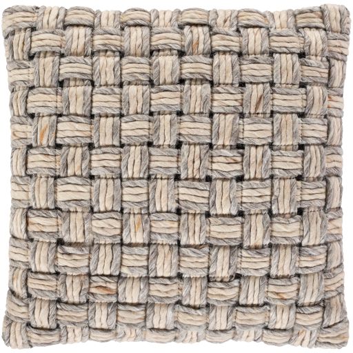Surya Cordoba Light Gray 22"x22" Toss Pillow with Down Insert-0