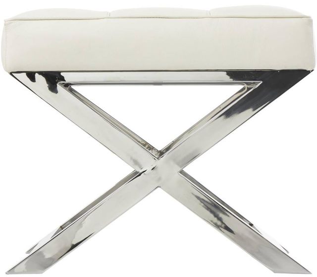 Deco Marche White Accent Stool-1