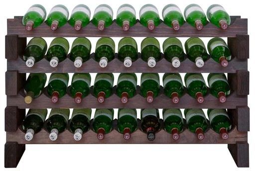 Vinotemp® 36 Bottle Modular Cherry Wine Rack-0