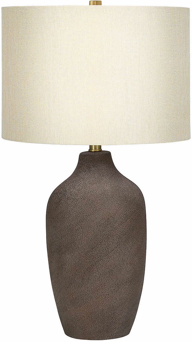 Monarch Specialties Inc. 27"H Grey Ceramic Table Lamp-0