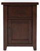 Jofran Inc. Twin Cities Brown Chairside Table-1
