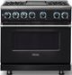 Viking® 7 Series 36" Onyx Pro Style Dual Fuel Range with Griddle-3