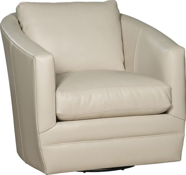 Craftmaster® Customizable CM Leather Swivel Chair-0