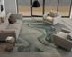 KAS Rugs Illusions Teal Contempo 5'x8' Area Rug-4