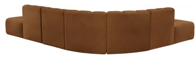 Meridian Furniture Arc 7-Piece Saddle Velvet Sectional-3