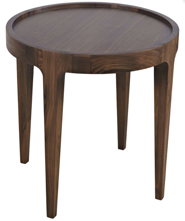 Jofran Inc. Soren Walnut 22" Round End Table-0