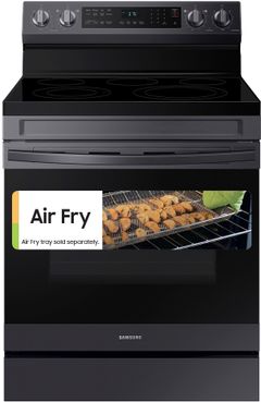 Samsung 30" Fingerprint Resistant Black Stainless Steel Smart Freestanding Electric Range