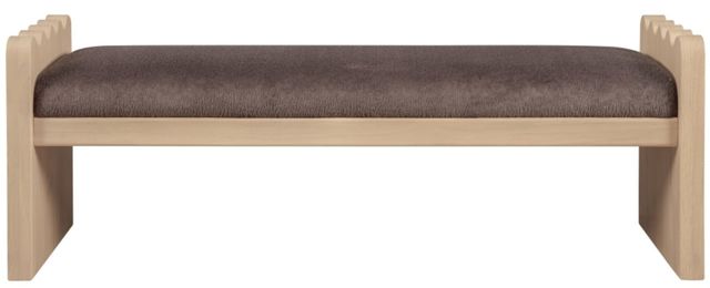 Meridian Furniture Sonia Brown/Natural Bench-1