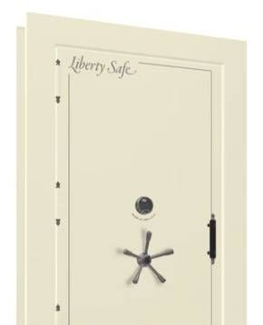 Liberty Safe White Marble Out-Swing Left Hinge Electronic Vault Door-1