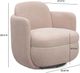 TOV Furniture Wolfie Pink Swivel Accent Chair-2