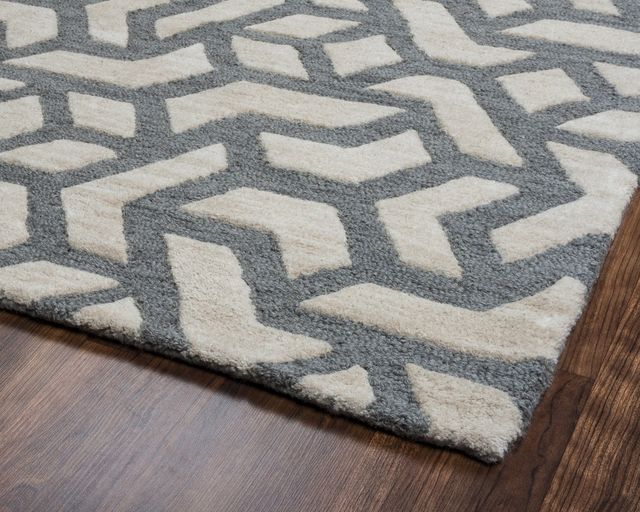 Rizzy Home Caterine Off White 5' x 8' Rug-3