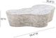 TOV Furniture Slab White 59" Concrete Indoor/Outdoor Coffee Table-2