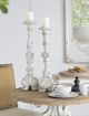 A & B Home Magnesia White 27" Candle Holder-3