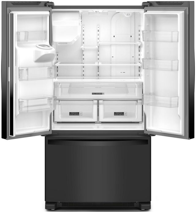 Whirlpool® 36 in. 24.7 Cu. Ft. Black French Door Refrigerator-1