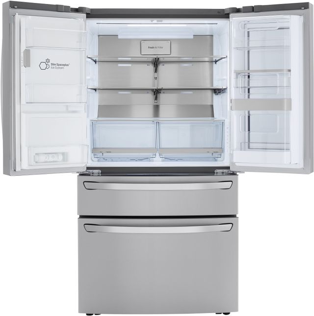 LG 36 in. 29.5 Cu. Ft. PrintProof™ Stainless Steel French Door Refrigerator with CraftIce™-2