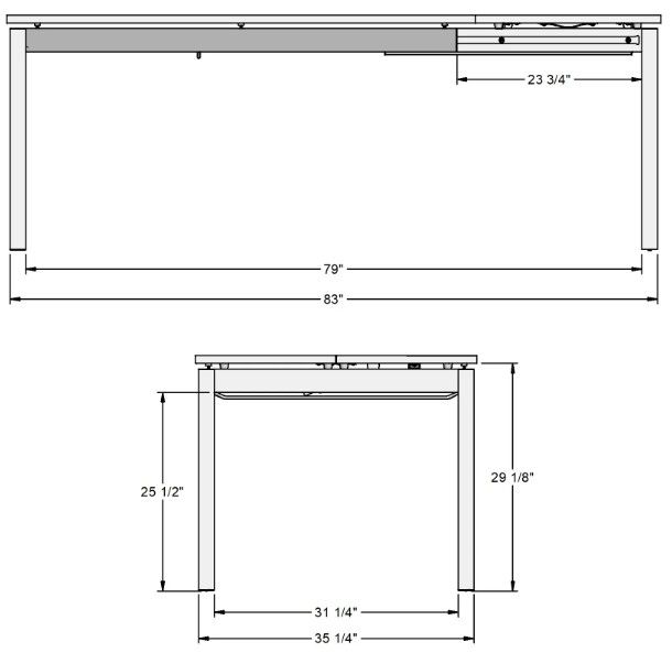 Amisco Customizable Zenith Dining Table-2