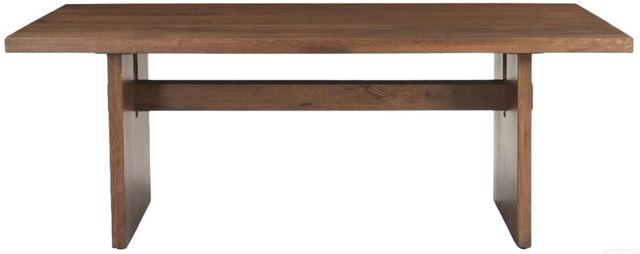 Home Trends & Design Cosmopolitan Antique Brass/Honey Brown Dining Table-1