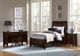 Vaughan-Bassett Bonanza Merlot Twin Sleigh Storage Bed-3
