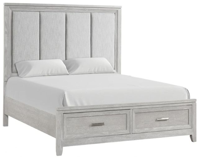 New Classic® Home Furnishings Fiona 4-Piece Mist Gray Queen Panel Storage Bedroom Set-2