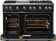 Viking® 5 Series 48" Onyx Pro Style Gas (LP) Range with Brushed Brass Trim-1