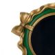 A & B Home Gold/Green Round Tray-3