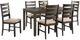 Elements International Brock 7-Piece Brown Dining Set-0