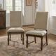 Mazin Furniture Stonington Brown/Gray Dining Room Side Chair-3