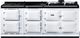 AGA™ eR7 210 Classic Cast Iron 83" White Pro Style Dual Fuel Range-0