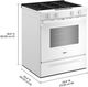Whirlpool® 30'' White Smart Slide-In Gas Range -4