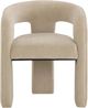 TOV Furniture Malone Taupe Chenille Dining Chair-3