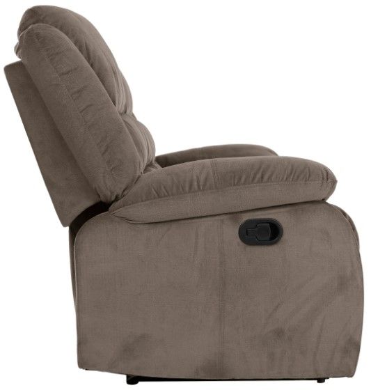 Homelegance® Jarita Chocolate Manual Reclining Loveseat-4