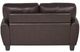 Homelegance® Rubin Dark Brown Loveseat-3