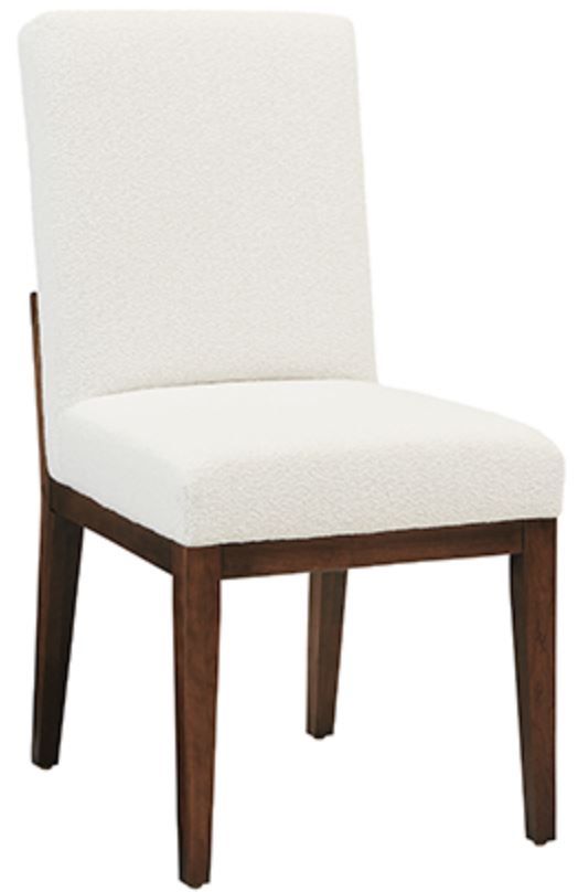 Artisan & Post by Vaughan-Bassett Crafted Cherry by Ben & Erin Napier White/Dark Cherry Upholstered Side Chair-0