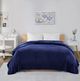 Olliix by Intelligent Design Microlight Plush Navy King Oversized Blanket-3