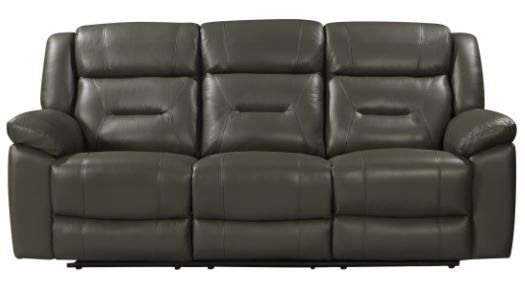 New Classic® Home Furnishings Sebastian Gray Sofa with Dual Recliner-1
