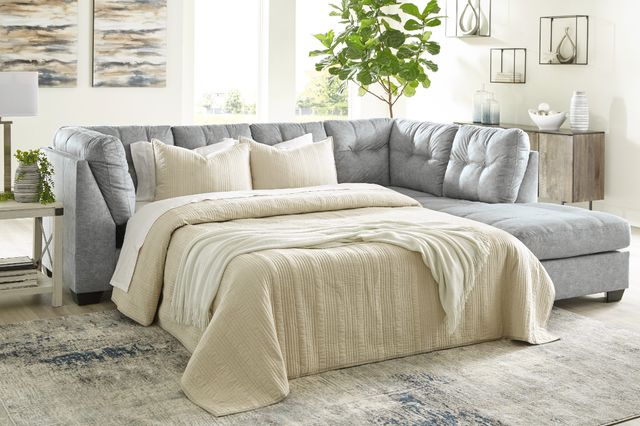 Benchcraft® Falkirk 2-Piece Steel Right-Arm Facing Full Sofa Sleeper Sectional and Chaise-4