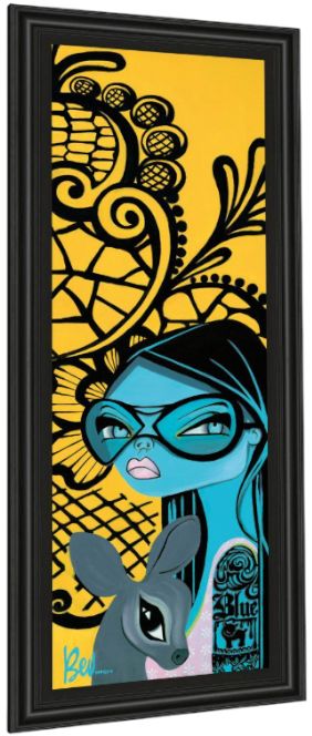 Classy Living  Bev Hogue Ink Chiffon II Wall Art-3